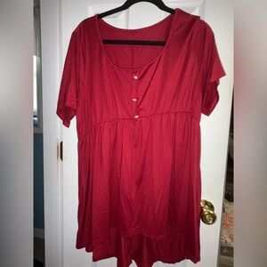Women’s plus size babydoll top